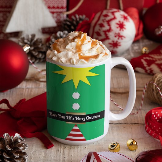 Haben Sie Ihren Elf eine frohe Weihnachtsfeier Tas Kaffeetasse