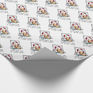 Haben Sie jemals einen dieser Tage? Hunde-Agility Geschenkpapier