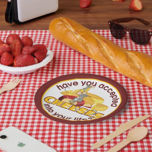 Haben Sie Käse akzeptiert? Pappteller (Picknick)