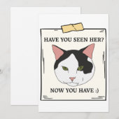 Haben Sie Katze jetzt Gewollt? Einladung (Vorne/Hinten)