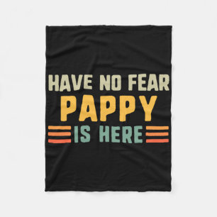 Haben Sie keine Angst Pappy ist hier sonnig Vintag Fleecedecke