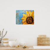 Haben Sie keine Angst Sonnenblumenplakat Poster (Küche)