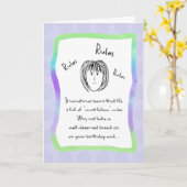 Haben Sie keine Regeln Geburtstag Karte (Gelbe Blume)