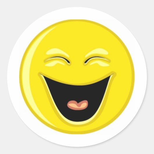 Haben Sie Lachs Runder Aufkleber (Vorderseite)