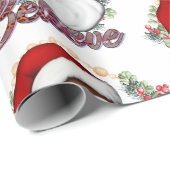 Haben Sie Melanin Weihnachten Schwarzer Weihnachts Geschenkpapier (Rolleneckpunkt)