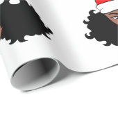Haben Sie Melanin Weihnachten Schwarzer Weihnachts Geschenkpapier (Rolleneckpunkt)