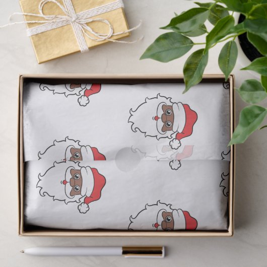 Haben Sie Melanin Weihnachten Schwarzer Weihnachts Seidenpapier (Geschenk)