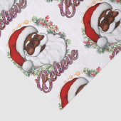 Haben Sie Melanin Weihnachten Schwarzer Weihnachts Seidenpapier (Detail)