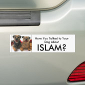 Haben Sie mit Ihrem Hund ungefähr, ISLAM Autoaufkleber (Auf Auto)
