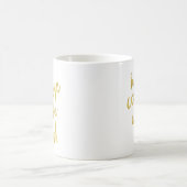 Haben Sie Mut und seien Sie nettes Imitat-Gold und Kaffeetasse (Mittel)