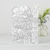 Haben Sie Mut und sind Sie freundlich (Stehend Vorderseite)