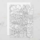 Haben Sie Mut und sind Sie freundlich (Vorne/Hinten)