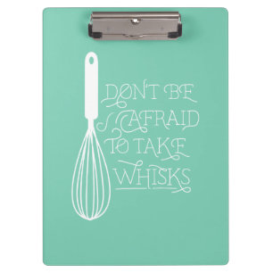 Haben Sie nicht Angst zu nehmen wischt Klemmbrett