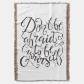 Haben Sie nicht Angst, zu sein sich Decke (Vorderseite Vertikal)