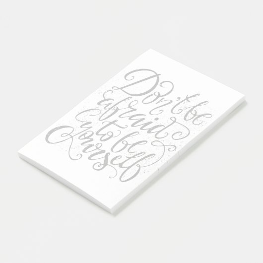 Haben Sie nicht Angst, zu sein sich Post-it Klebezettel (angewinkelt)