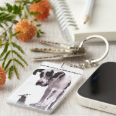 Haben Sie nie Angst, zu sagen, was Sie sich Schlüsselanhänger (Vorderseite rechts)