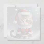 Haben Sie perfekte Weihnachten ~ Meow ^-^ Dankeskarte (Rückseite)