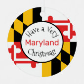 Haben Sie Personalisierten Maryland Christmas Hun Ornament Aus Metall (Vorderseite)