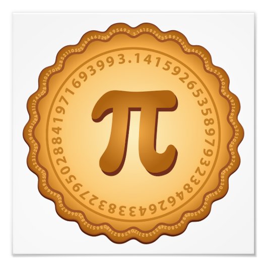 Haben Sie Pie am Pi Day, März 14 Fotodruck (Vorne)