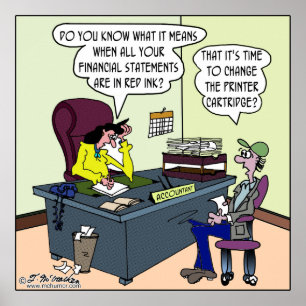 Haben Sie rote Tinte? Ändern Sie die Druckerpatron Poster