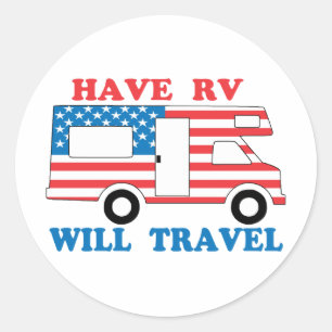 Haben Sie RV reist Amerika Runder Aufkleber