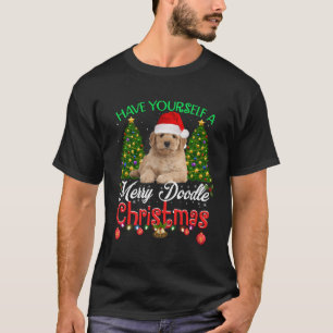 Haben Sie sich ein frohes Doodle Weihnachten Golde T-Shirt