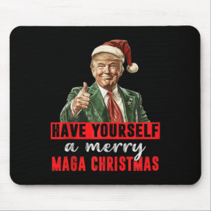 Haben Sie sich ein frohes Weihnachtsfest Trump Chr Mousepad