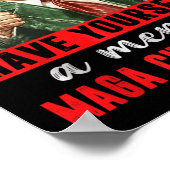 Haben Sie sich ein frohes Weihnachtsfest Trump Chr Poster (Ecke)