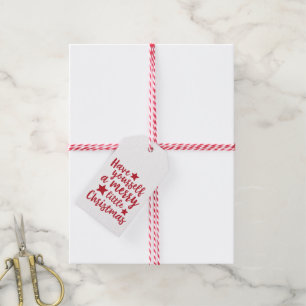 Haben Sie sich ein fröhliche kleine Geschenkanhänger