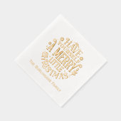 "Haben Sie sich ein fröhliches kleines Weihnachtsf Servietten Mit Folie (Rechts)