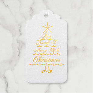 Haben Sie sich ein fröhliches kleines Weihnachtsfe Geschenkanhänger