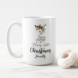 Haben Sie sich ein fröhliches kleines Weihnachtsfe Kaffeetasse