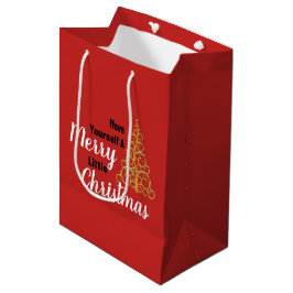 Haben Sie sich ein fröhliches kleines Weihnachtsfe Mittlere Geschenktüte