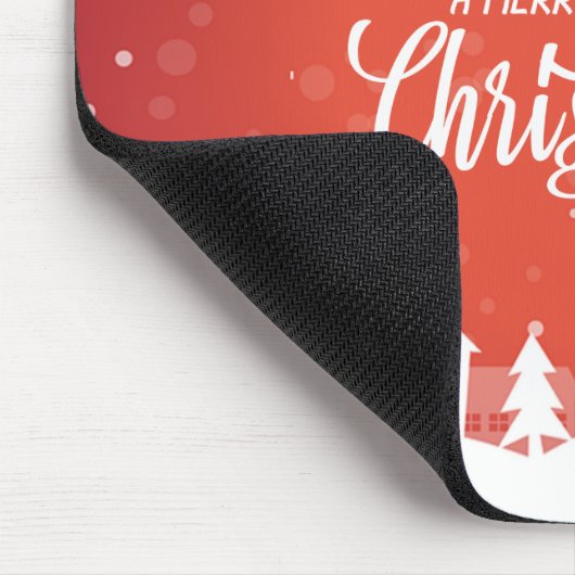 Haben Sie sich ein fröhliches kleines Weihnachtsfe Mousepad (Ecke)