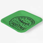 Haben Sie sich ein fröhliches kleines Weihnachtsfe Pappteller (Gewinkelt)