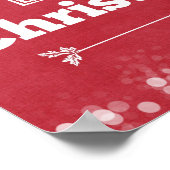 Haben Sie sich ein fröhliches kleines Weihnachtsfe Poster (Ecke)