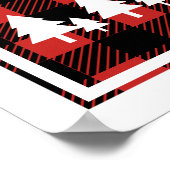 Haben Sie sich ein fröhliches kleines Weihnachtsfe Poster (Ecke)