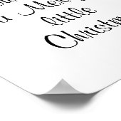 Haben Sie sich ein fröhliches kleines Weihnachtsfe Poster (Ecke)