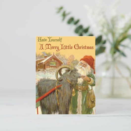 Haben Sie sich ein fröhliches kleines Weihnachtsfe Postkarte (Stehend Vorderseite)