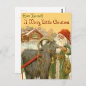 Haben Sie sich ein fröhliches kleines Weihnachtsfe Postkarte (Vorne/Hinten)