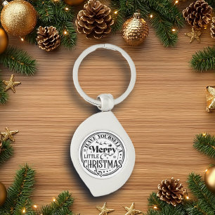 Haben Sie sich ein fröhliches kleines Weihnachtsfe Schlüsselanhänger