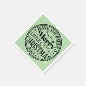 Haben Sie sich ein fröhliches kleines Weihnachtsfe Serviette (Ecke)