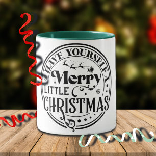 Haben Sie sich ein fröhliches kleines Weihnachtsfe Tasse