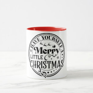 Haben Sie sich ein fröhliches kleines Weihnachtsfe Tasse