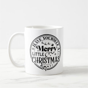 Haben Sie sich ein fröhliches kleines Weihnachtski Kaffeetasse