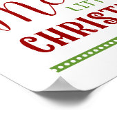 Haben Sie sich ein fröhliches kleines Weihnachtsli Poster (Ecke)
