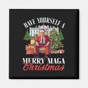 Haben Sie sich ein fröhliches Mega-Weihnachtsmann- Magnet