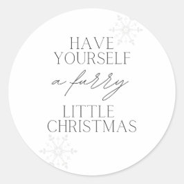 Haben Sie sich ein Furcht-Weihnachten? Runder Aufkleber