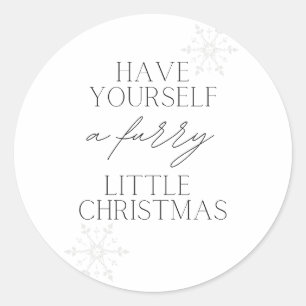 Haben Sie sich ein Furcht-Weihnachten? Runder Aufkleber