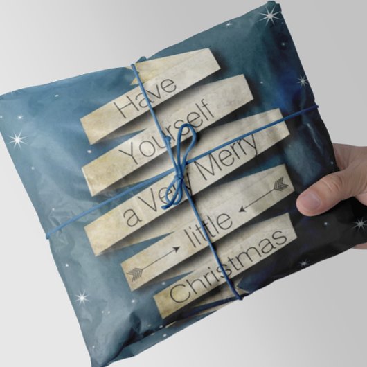 Haben Sie sich ein gemütliches Weihnachtslied Seidenpapier